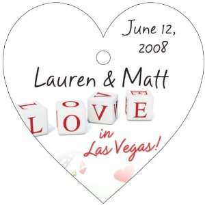 Baby Keepsake Love Dice Design Vegas Theme Heart Shaped Personalized 