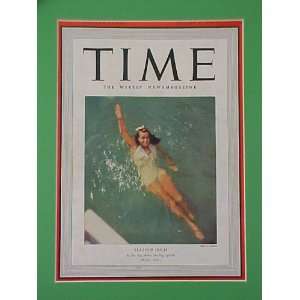 Eleanor Holm Swimming & Diving August 21 1939 Time Magazine Fabulous 