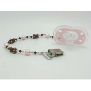  Snuggly Teddy Pacifier Clip   WorldS Cutest Pacifier 