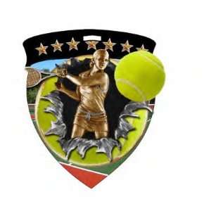  Tennis Female Color Burst Medal
