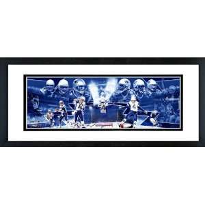  New England Patriots Snow Game Collage Framed Panoramic 