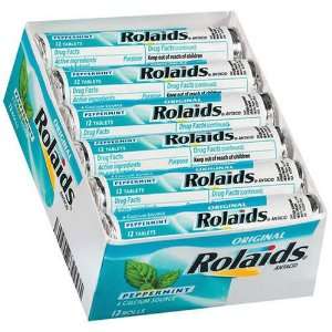  Rolaids Peppermint Antacid   Total 144 Tabs (12 X 12 