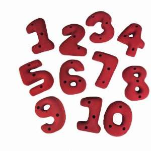  Groperz Numbers 1 10 Easymount Climbing Holds Sports 