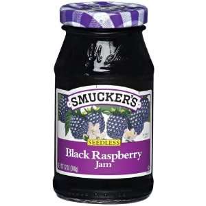 Smuckers Jam Black Raspberry   12 Pack Grocery & Gourmet Food