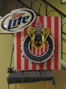 Miller Lite Soccer Futbol Chivas USA Neon Beer Bar Sign  