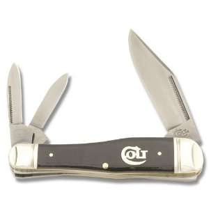  Colt Titanium Whittler with Black Smooth Bone Handle 