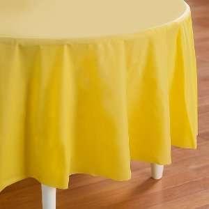 Lets Party By Creative Converting Mimosa (Light Yellow) Round Plastic 