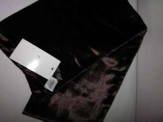 Armani Chocolate Brown Velvet Scarf New WIth Tags  
