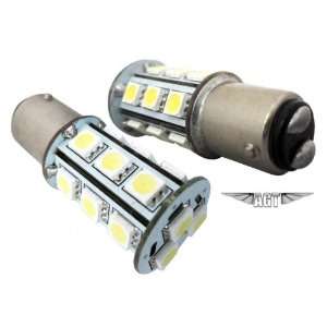  1157 Pair LED SMD 18 LED Bulbs Brake/Stop White 