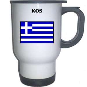  Greece   KOS White Stainless Steel Mug 