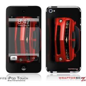  iPod Touch 4G Skin   2010 Chevy Camaro Victory Red   Black 