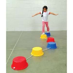  School Smart Stepping Buckets Balance Builders   5 x 12 