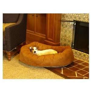    Majestic Pet 32 Bagel Dog Pet Bed Suede Rust