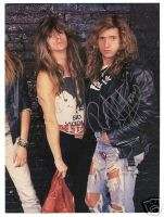 SKID ROW 1991 Signed Autographed Magazine Poster ROB AFFUSO  