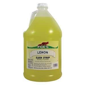 Foxs Lemon Slushy and Granita Syrup 4   1 Gallon Containers / CS 
