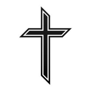Vinyl Decal Sticker Cross christian symbol ZK624  