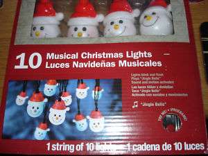 MUSICAL CHRISTMAS LIGHTS SANTA  