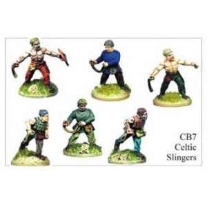  28mm Ancients   Celtic Slingers (6) Toys & Games