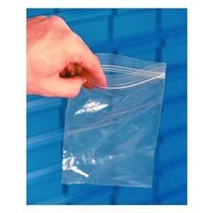   White Block Clear Reclosable Bags, Pack of 100
