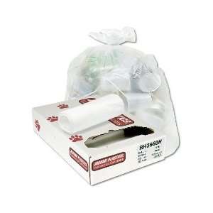  60 Gallon Clear Trash Bags 38x60 13 Mic 200 per Case 