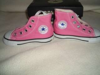 CONVERSE NIB PINK HIGH TOP Chuck Taylor all Star Hi Toddler girls 5 