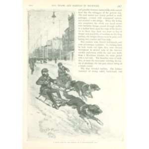  1901 Dog Teams Sledges in Michigan illustrated Everything 