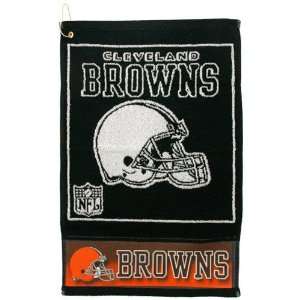  Cleveland Browns Black Woven Jacquard Golf Towel Sports 