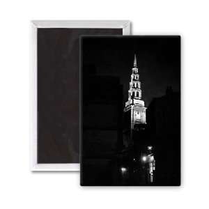  St Clement Danes church lit up at night 1951   3x2 inch 