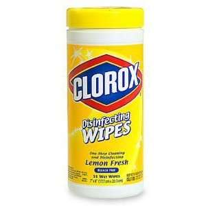  Clorox Sales 01594 1570LEM Wipes Disinfectant Lemon 35 