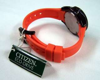 Citizen Watch ECO DRIVE Promaster Diver Orange Rubber EP6035 02E NEW 