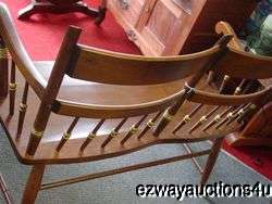 TELL CITY FURNITURE BENCH SETTEE LOVE SEAT RUMFORD & GOLD  