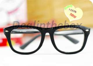 Fashion Cool Clear Lens Frame Wayfarer Nerd Glasses New  