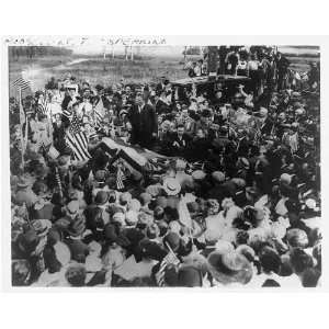   ,crowds,American flags,New Jersey,convention,c1912