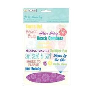  Paper Company Just Beachy Matteboard Stickers/Rub Ons 4.5 