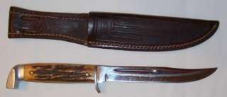 OLD VINTAGE & RARE~CASE XX~RED STAG HUNTING Fishing KNIfe 1940s w 