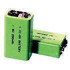 9V 250mAh High Capacity NiMH Rechargeable Battery. 2/pk
