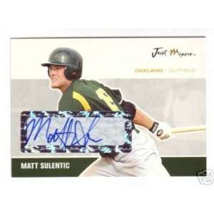  2007 Just Minors Just Autographs Signatures 46 Matt Sulentic 