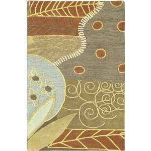  Artist Studio 100% Wool Brown 5 x 8 Area Rug