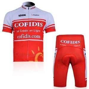  2012 Style COFIDIS cycling jersey Set short sleeved jersey 