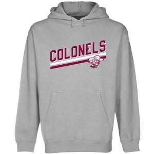  Eastern Kentucky Colonels Rising Bar Pullover Hoodie   Ash 