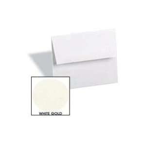  Curious Metallic ENVELOPES   A7 Envelopes   WHITE GOLD 