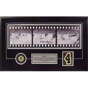  Bobby Orr Boston Bruins Framed Autographed Filmstrip 