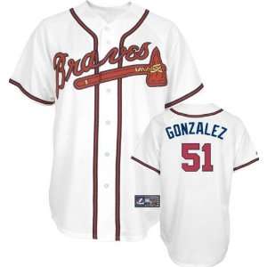  Mike Gonzalez Youth Jersey 2009 Majestic Home White 