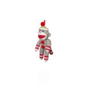  5 Classic Red Sock Monkey Christmas Ornament