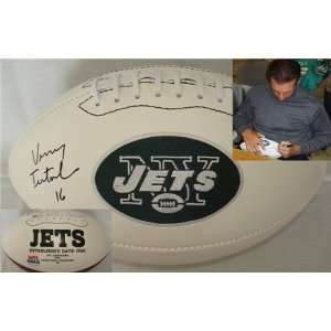  Vinny Testaverde Autographed/Hand Signed New York Jets 