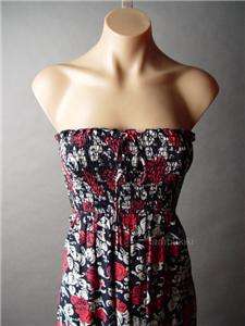 ROMANTIC Whimsical Rose Floral Print Maxi Dress S/M  
