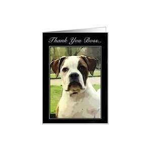  Thank You Boss American Bulldog Card Health & Personal 