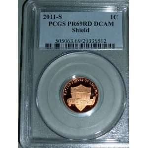  2011 S Shield Penny PCGS PR69RD DCAM 