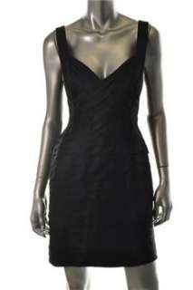 BCBG Maxazria NEW Petite Cocktail Dress Black BHFO Sale 10P  