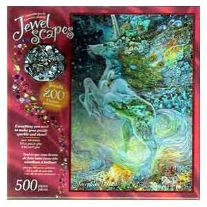    Jewel Scapes Soul of a Unicorn 500 pc puzzle Toys & Games
